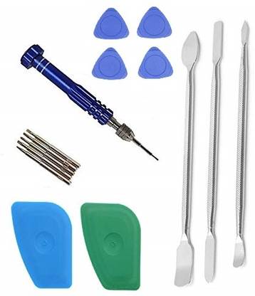 wroughton Tool kit 5 in 1 For All Mobiles Repair Screwdriver Set With 4 Mobile Opener, 2 Plastic Spudger for Mobile Repairing and Set of 3 Metal Openers for Mobile Phone and Gadget Repairing Supporting Tools Precision Screwdriver Set