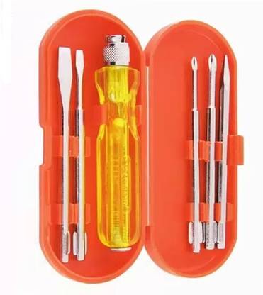 Kiesh 5 Pcs Combination Screwdriver Set Kit With Different Blades for Multipurpose Use Combination Screwdriver Set