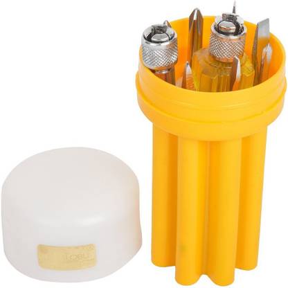 Globus SCREWDRIVER SET OF 9 WITH TESTER Combination Screwdriver Set