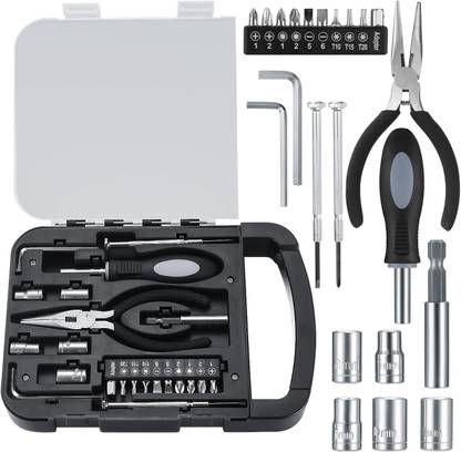 Around Hardware Tool Box Kit 22 Piece Tool Set Hand Tools Set Standard Screwdriver Set