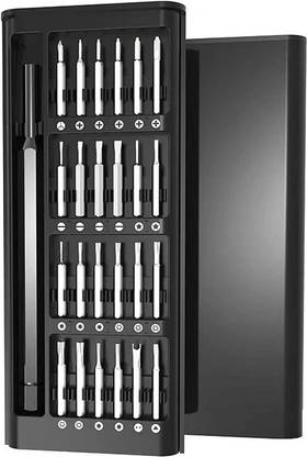 COSKIRA 24 in 1 Magnetic Small Screwdriver Set with Torx, Phillips, Flat head, Hex, etc Long Handle Screwdriver Set