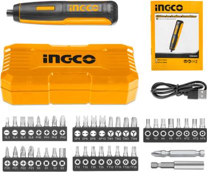 INGCO Lithium Ion Cordless Screwdriver Impact Screwdriver Set