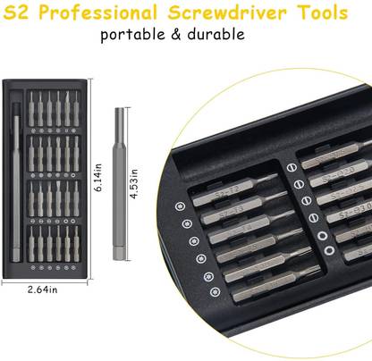 Black mirror 24 in 1 Precision Screwdriver Set & Magnetic Driver- mobile/Watch/Camera/Laptop Precision Screwdriver Set