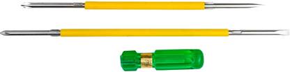 Globus 733 SCREW DRIVER( 10"/250mm) & (12"/300mm)FOR HOME/PROFESSIONAL USE. Combination Screwdriver Set