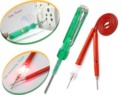 Mass Pro 1Pc Line Tester Electric Check Tester With Line Continuity Tester Standard Screwdriver