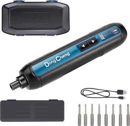shiv store DONG CHENG 4V Cordless Screwdriver kit 8 -Piece Magnetic 2'' Precision Bits, Combination Screwdriver Set