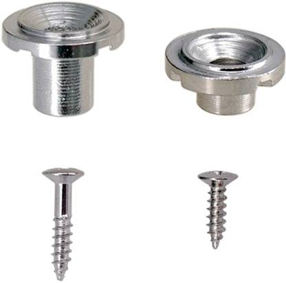 Lyla Classic Round String Tree Retainer&Screws Set for Fender Strat Guitar Parts Silver Guitar String
