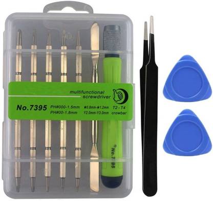 WOWSOME Mobile & Laptop Repairing Screwdriver Tool Kit with Flat Tweezer and Pry Openers Precision Screwdriver Set