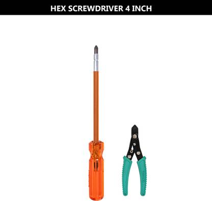 tHemiStO TH-T23 HEX Screwdriver with Wire Stripper Combination Screwdriver