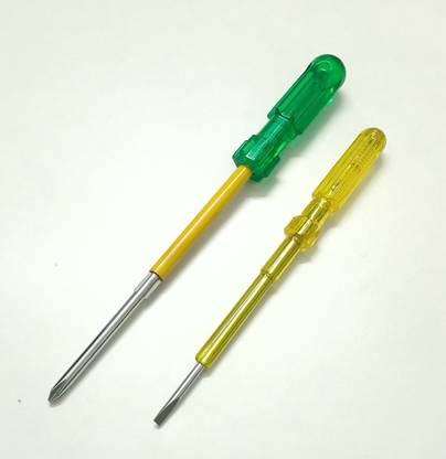 TOM Insulated 2 in 1 Screw Driver with Line Tester Deneers Combination Screwdriver Set