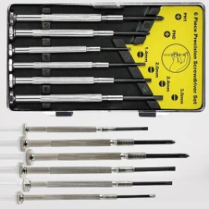 Justakeit 6Pc Mini Precision Screwdriver Set,6 Different Size Flathead and Phillips_292 Precision Screwdriver Set