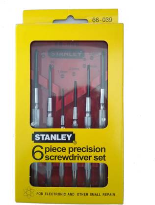stanely Stanley 66-039 Precision Screwdriver Set (6-Pieces) Combination Screwdriver Set
