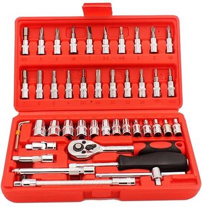 ECOSKY epair tool sleeve kit, 46 in 1, Suitable for industrial repair Standard Screwdriver Set