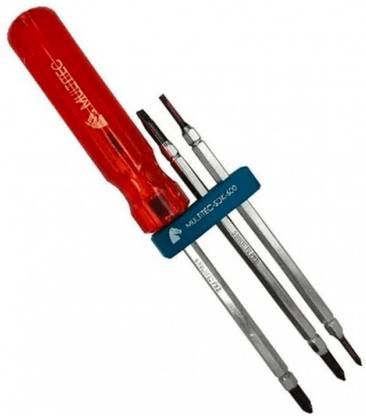 Multitec 6 in 1 Multi Bit Reversible Screwdriver Set Standard Screwdriver Set Standard Screwdriver Set