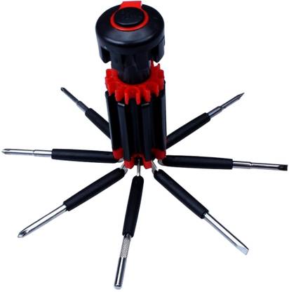 SPERO Screwdriver 8 in 1 Screwdriver Kit,LED Portable Torch Multi Screwdriver Combination Screwdriver Set