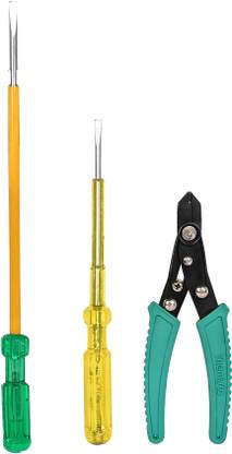 tHemiStO TH-T20 Round Screwdriver with Tester and Wire Stripper Combination Screwdriver