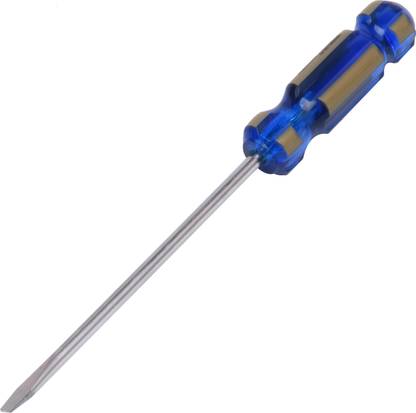 Harden Flat Type Slotted Type Magnetic Screwdriver 8X200MM, Transparent Handle - 550212 Standard Screwdriver
