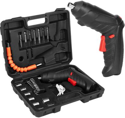 ASHA ENTERPRISE Cordless Screwdriver Kit | 47 in 1 Electric Bits Set Rechargeable Screw Gun Standard Screwdriver Set