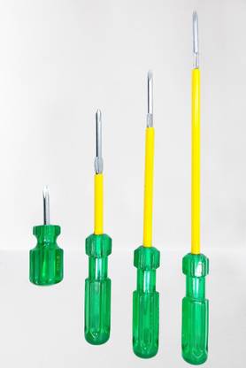 PERFECT TECH Pack-of-4-with-Magnetic-Tip050 Combination Screwdriver Set