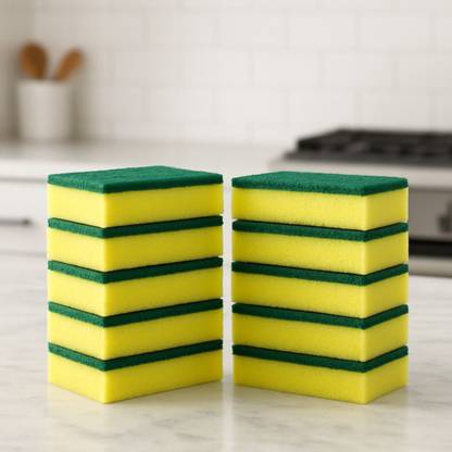 RAVENS Sponges for Dish-washing with Scrubbers Scrub Sponge