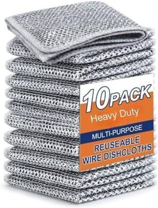 RUGY Non Scratch Dish Wash Cloth (10 Pack) Dishwash Bar