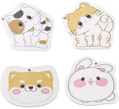 GrihaGlow Cleaning Dish Sponge for Kitchen, Reusable Compressed Wood Pulp Cleaning Scrub Pad