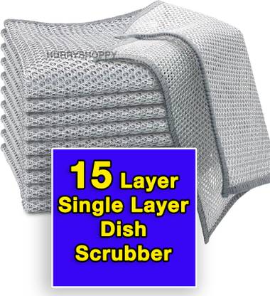 HurryShoppy Non Scratch Wire Scrubber for Kitchen Dish Wash Utensil Cleaning Cloth Rag Scrub Pad