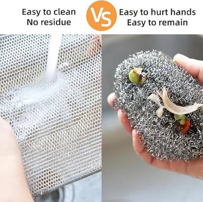 AM Creations Pack of 20 Dishwashing Scrub/ Steel WIre Cloth Pads AM1.382 Stainless Steel Scrub