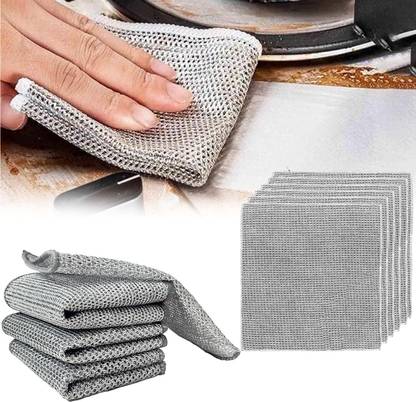 DR.GADGET Wire Dishcloth , Multipurpose Wire Dishwashing Rags Scrub Pad