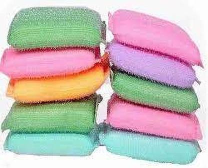 JKB TRADERS FOAM SCRUB brite scouring pads 12 PCS Scrub Sponge