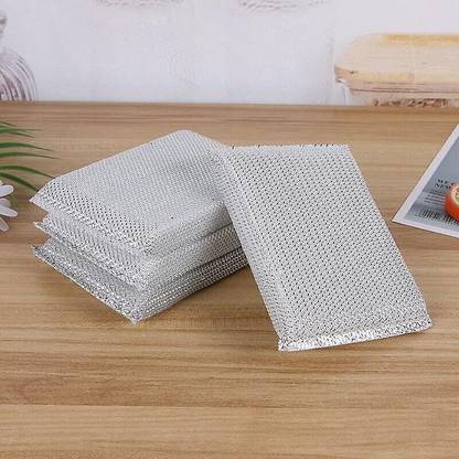 Digicom Scratch Proof Scrubber for Utensil And Kitchen Cleaning(1 Set - 4 Units) Scrub Pad, Scrub Sponge, Sponge Wipe