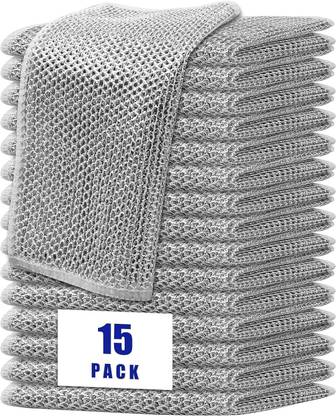 KEFTRIAX Non-Scratch Single Layer Dish Wash Cloth, Steel Wire Dish Cloth Scrub Pad