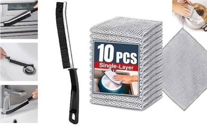 Flywell Wire Dish Cleaning Cloth Scrubber for Utensils, Non Scratch Dish Wash Cloth Scrub Pad
