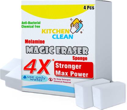 MiBi Kitchen Clean 4X Stronger Stain Remover Magic Eraser Chemical Free Multipurpose Scrub Sponge
