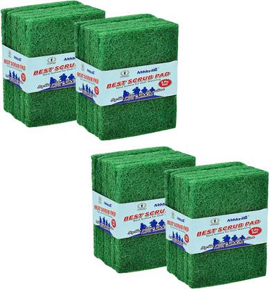 Abhhyam Non-Scratch Scrubber, Dish Wash Sponge, Multi-Use Heavy Duty Scrub Scrub Pad