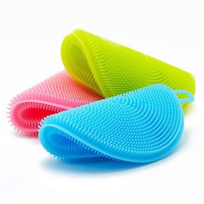 Be Bodywise Compact Size Silicone Scrubber for Small Areas Scrub Pad
