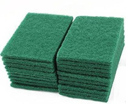 JKB TRADERS Aqua Green Scrub Pad 20 Pcs , Regular Size 3 Times Better and Softer Scrub Sponge, Scrub Pad, Sponge Wipe