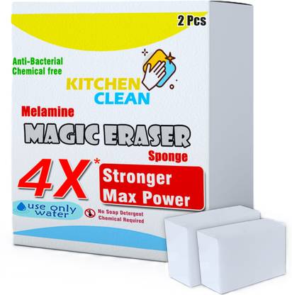 MiBi Kitchen Clean 4X Stronger Stain Remover Magic Eraser Chemical Free Multipurpose Scrub Sponge