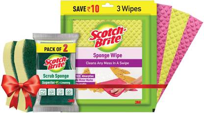 Scotch-Brite Scrub Sponge & Wipe Combo Scrub Sponge