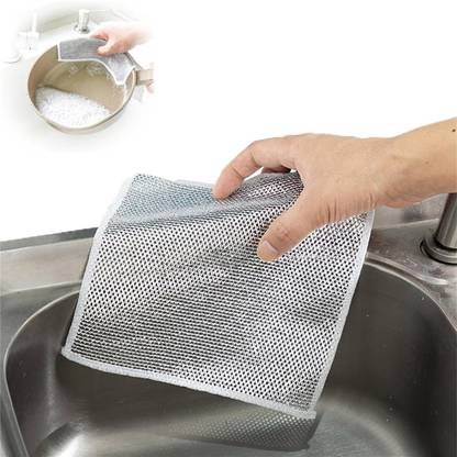 PRIYAM ENTERPRISE Non-Scratch Wire Dishwashing cloth ,Multipurpose Cleaning Scrubber for Kitchen Stainless Steel Scrub, Scrub Sponge