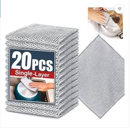 ZEKISTA Non-Scratch Dish Wash Cloths for Kitchen Cleaning – Durable Scrub Pads Scrub Pad