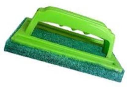 Daily Fest Tile Cleaning Multipurpose Scrubber Brush With Handle Green_New Scrub Pad