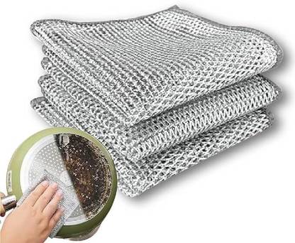 Purple Dust Multipurpose Stainless Steel Non-Scratch scrubber for dishwashing Stainless Steel Scrub