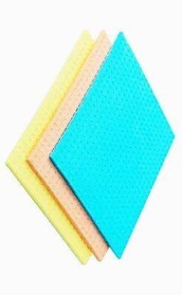 Kuisner Kitchen Sponge Wipe All Surface Sponge Cloth Biodegradable Cellulose (3pc) Sponge Wipe