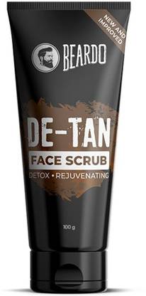 BEARDO DeTan Face Scrub for Men Improved Version| Blackhead | Natural Glow Scrub