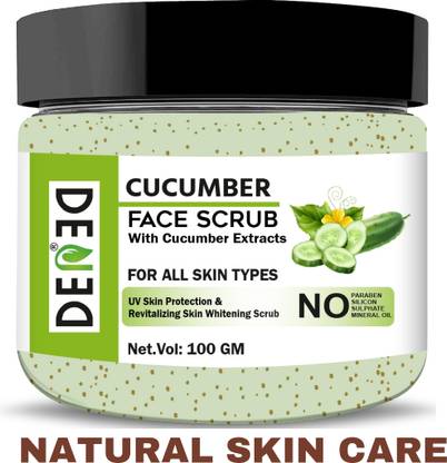 Dened Cucumber Face Scrub For All Skin types Scrub