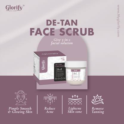 Glorify Face Scrub: 5-in-1 for Acne & Pimples, Lightened Skin Tone, and a Radiant Glow Scrub