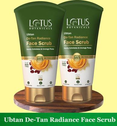 Lotus Botanicals Ubtan De-Tan Radiance Face Scrub ( Pack of 2 ) ( 100gm * 2 pc ) Scrub