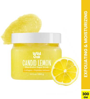 Wild Oak Candid Lemon Shea Butter Sugar Body Scrub