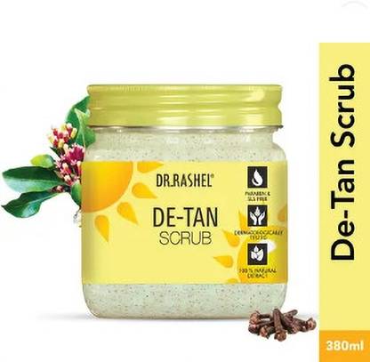 Dr rashell DE-TAN FACE & BODY Scrub-(380 ml) Scrub